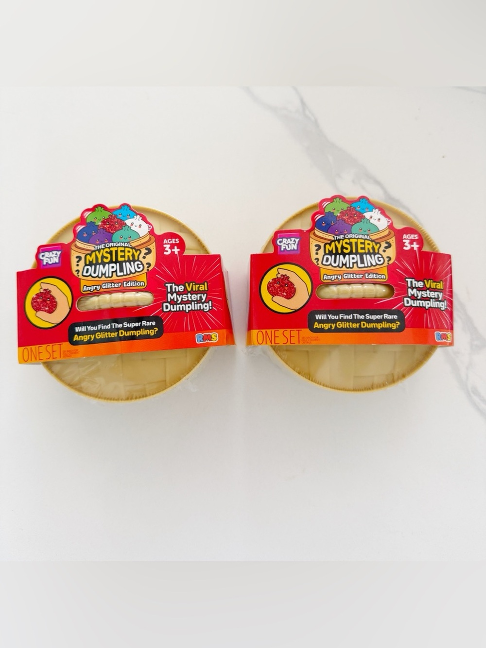 NEW RMS Mystery VIRAL Dumpling Angry Glitter Edition Set of 2 • sealed